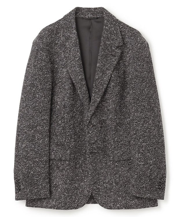 JOSEPH HOMME ROMA TWEED JERSEY JACKET