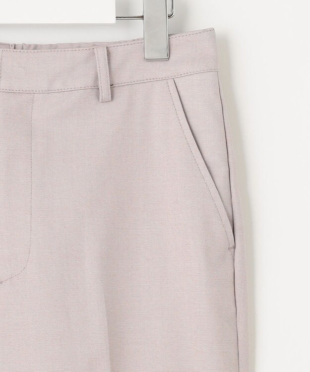 J.PRESS LADIES 【洗える】シャークスキン テーパード パンツ ピンク系