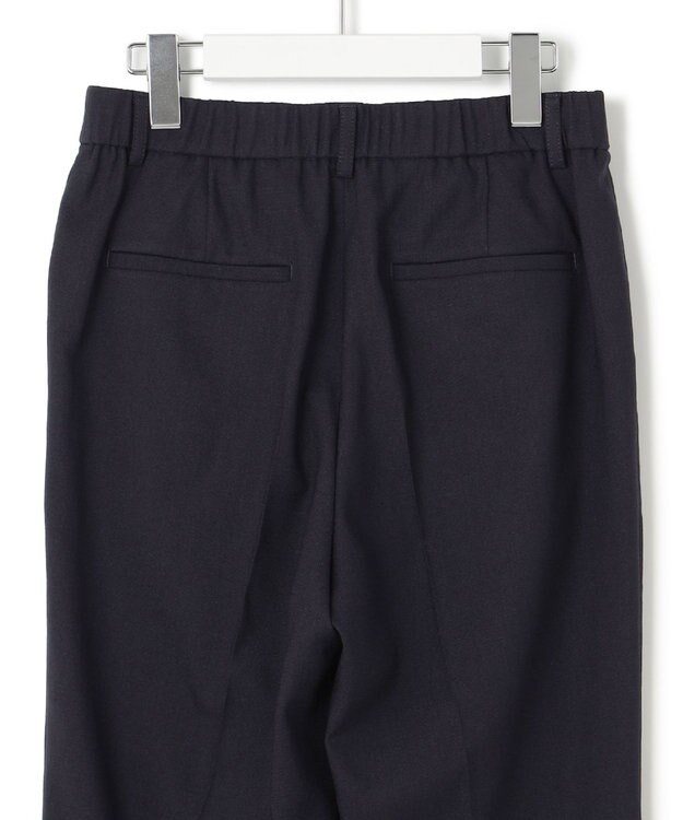 23区 【セットアップ対応/洗える】アイアスマットストレッチ テーパード パンツ ネイビー系