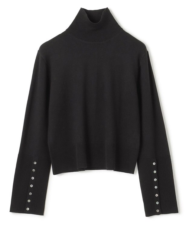 uncrave ハイゲージニット タートルトップス ブラック