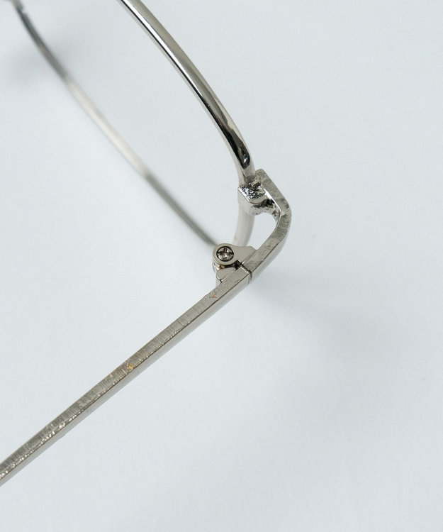 WEGO メタルフレームクリアアイウェア シルバー