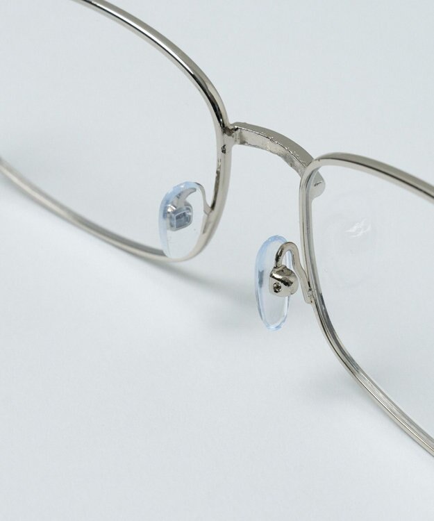 WEGO メタルフレームクリアアイウェア シルバー