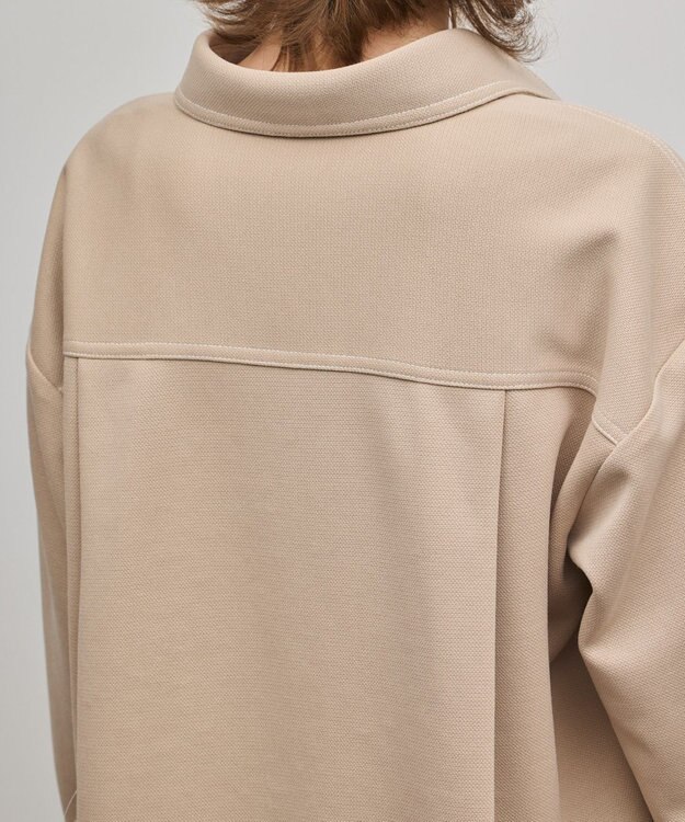 GRACE CONTINENTAL ジャージビッグシャツ ベージュ