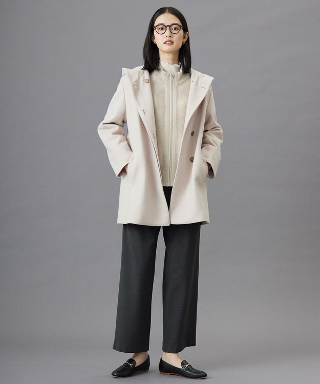 J.PRESS LADIES S 【WEB限定】シアーメローネックインナー カットソー アイボリー系