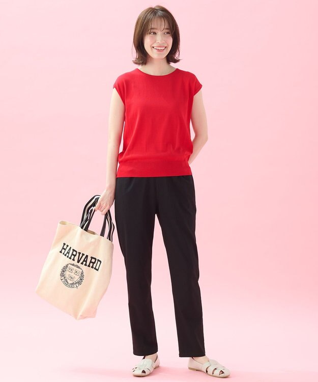 ANY 【2SET】ニットツインセット（ノースリーブニット＋カーディガン） レッド