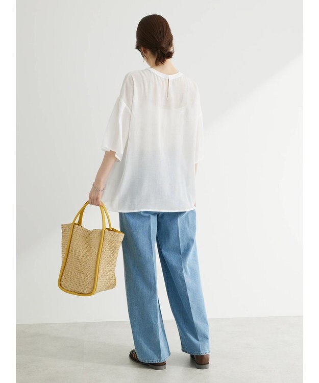 Green Parks ・ＥＬＥＮＣＡＲＥ　ＤＵＥ　ケミカルレースブラウス Off White