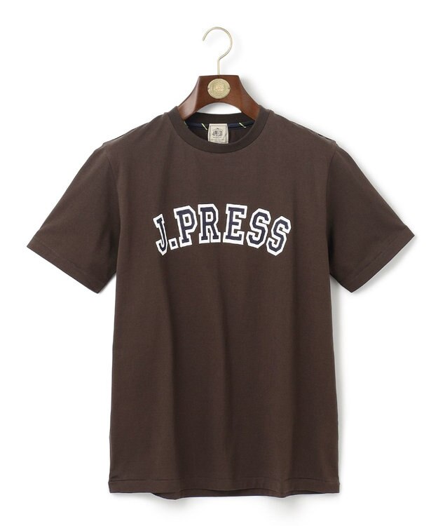 J.PRESS MEN アーチロゴ Tシャツ ブラウン系