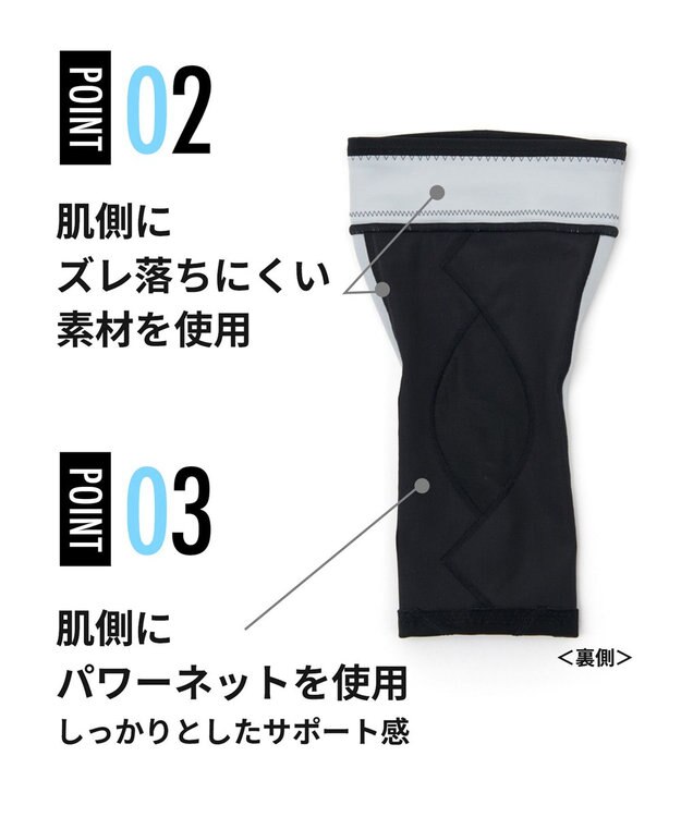 CW-X 【MEN】サポーター　ひざの負荷を軽減　片足用　/ワコール　BCO004 ブラック