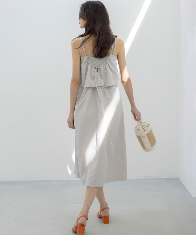 組曲 L エアリーキャミ ワンピース グレージュ系