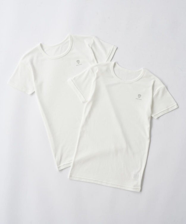 BEAMS SCHOOL 半袖インナーシャツ2枚セット ホワイト