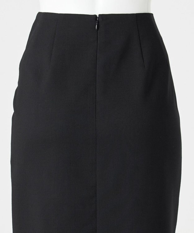 23区 S 【エステータ】ウールダブルクロス  スカート ブラック系