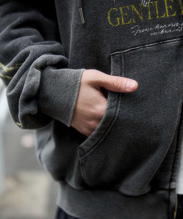 WEGO 【ユニセックス着用ITEM】ブリーチグラフィックZIPパーカー 柄3