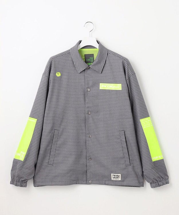 PW CIRCULUS 【MEN】CLASSICAL×SPORTY　チェック柄コーチジャケット グレー系5