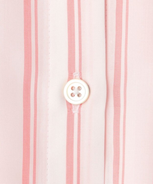 自由区 【洗える】SOMELOSテンセルチュニック シャツ オフ×ピンク