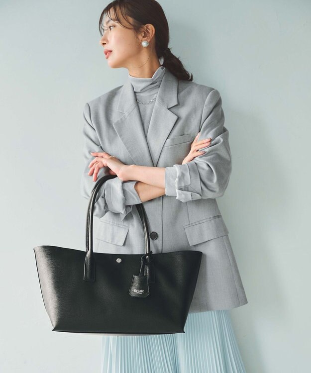 TOPKAPI 【Breath TOPKAPI】ELAN エラン シュリンクレザー 2way トートバッグ ブラック