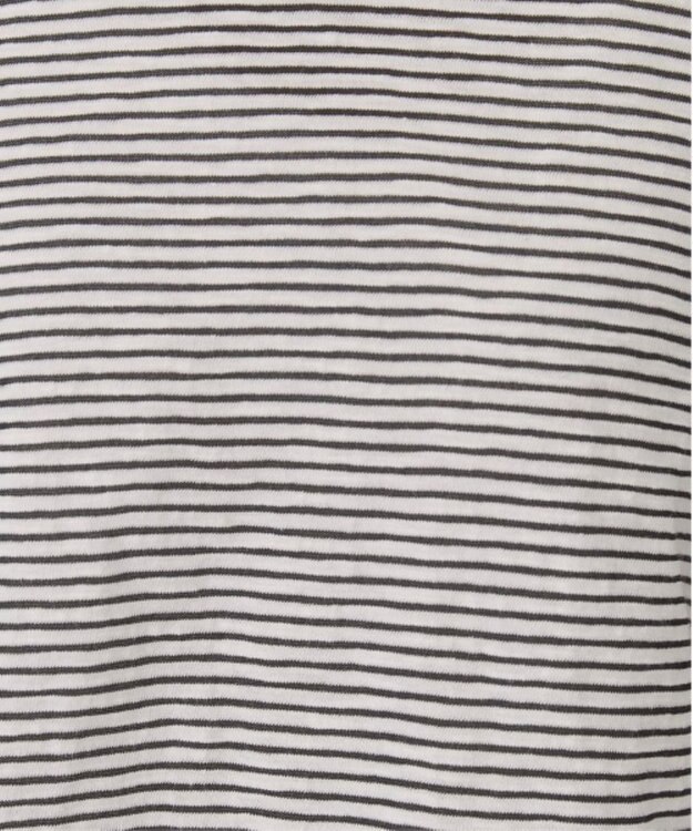 WEGO 【ANGIE VINTAGE】シアーボーダーバックオープントップス ブラックボーダー