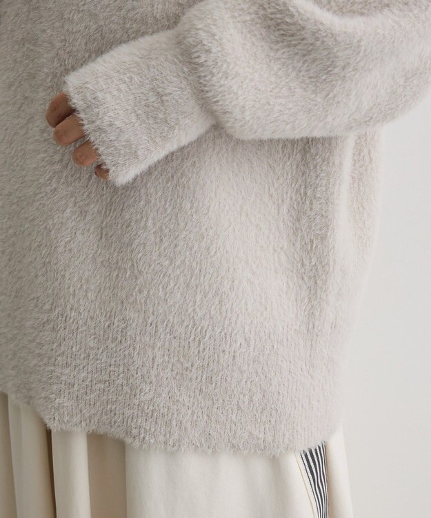 CRAFT STANDARD BOUTIQUE ファーライクニットチュニック Light Gray