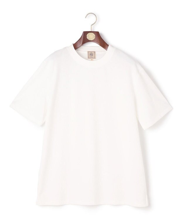J.PRESS MEN 【KING SIZE】【UVカット / 接触冷感 / ビジネス対応】【J.PRESS PREMIUM JERSEY】無地コットン Tシャツ ホワイト系