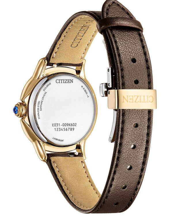 CITIZEN 【電池交換不要 光発電エコ・ドライブ】、包み込むような 曲線とボリューム感が魅力の高級感ある腕時計 ウォームゴールド