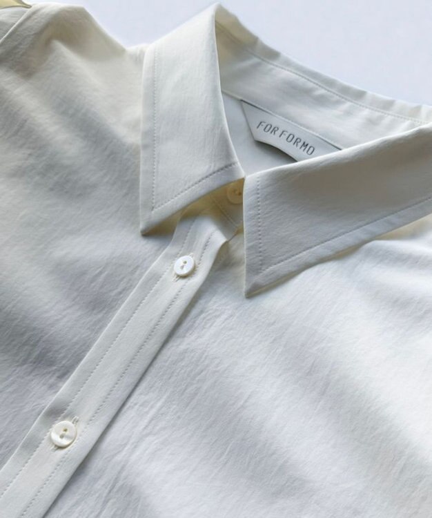 FORFORMO Tuck Puff Sleeve Shirt タックパフスリーブシャツ ホワイト