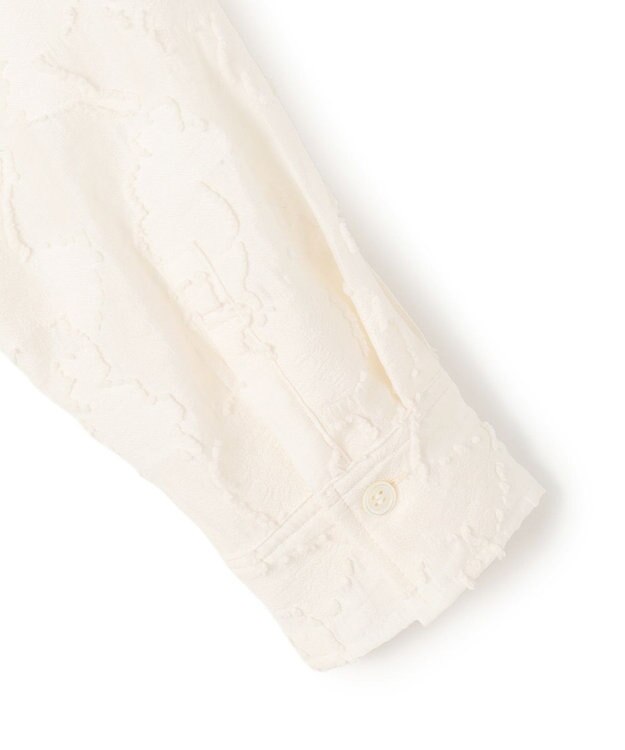 23区 L 【SLOW/一部店舗限定】カットジャカード シャツ アイボリー系