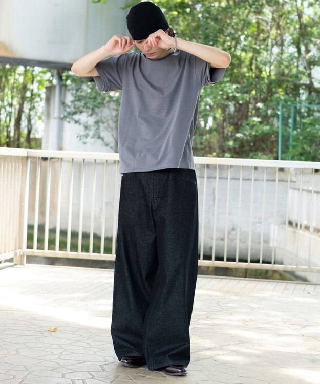 WEGO フェイクレイヤードボーダーT（SS） グレーボーダー