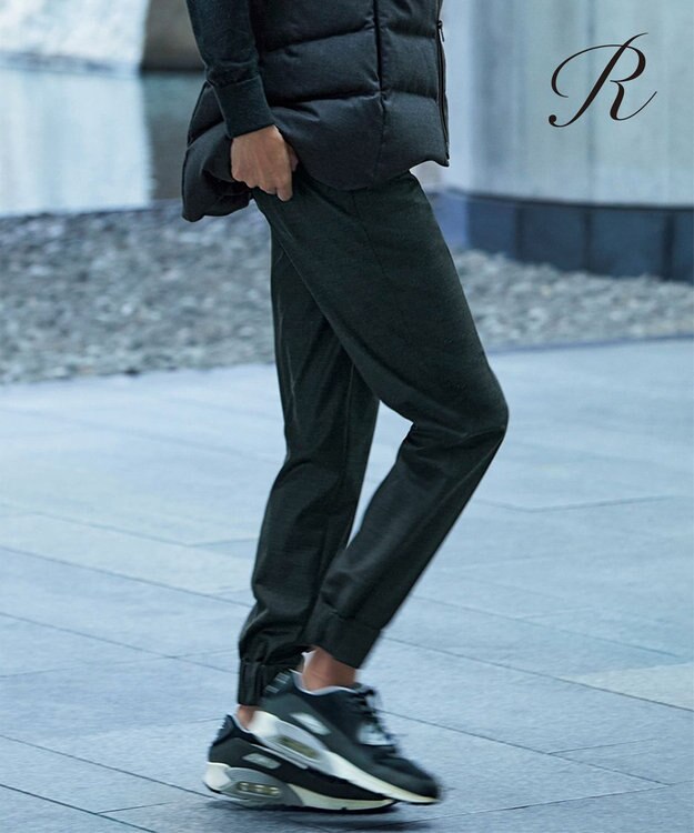 23区 S 【R(アール)】ウールトロストレッチ ジョグ パンツ グレー系
