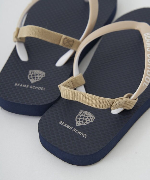 BEAMS SCHOOL ビーチサンダル ネイビー