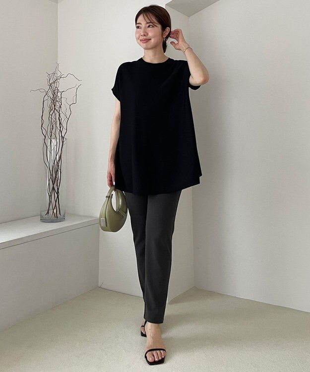 UNFILO スゴ機能 フレアニット ブラック