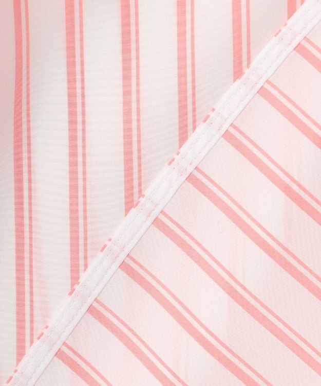 自由区 【洗える】SOMELOSテンセルチュニック シャツ オフ×ピンク