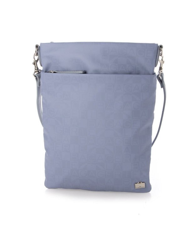 LA BAGAGERIE モノグラムデイリースマホポシェット ブルー