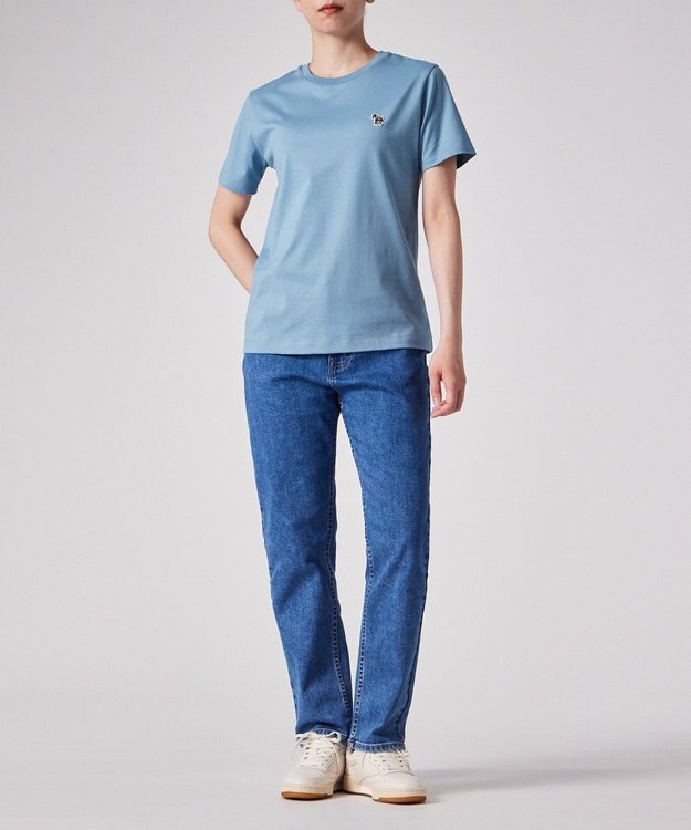 Paul Smith ゼブラワッペン 半袖Tシャツ グレイッシュブルー