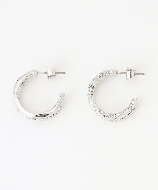 ICB ダブルループピアス シルバー系