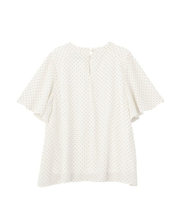 Green Parks マジョリカプリーツショートスリーブブラウス Dot