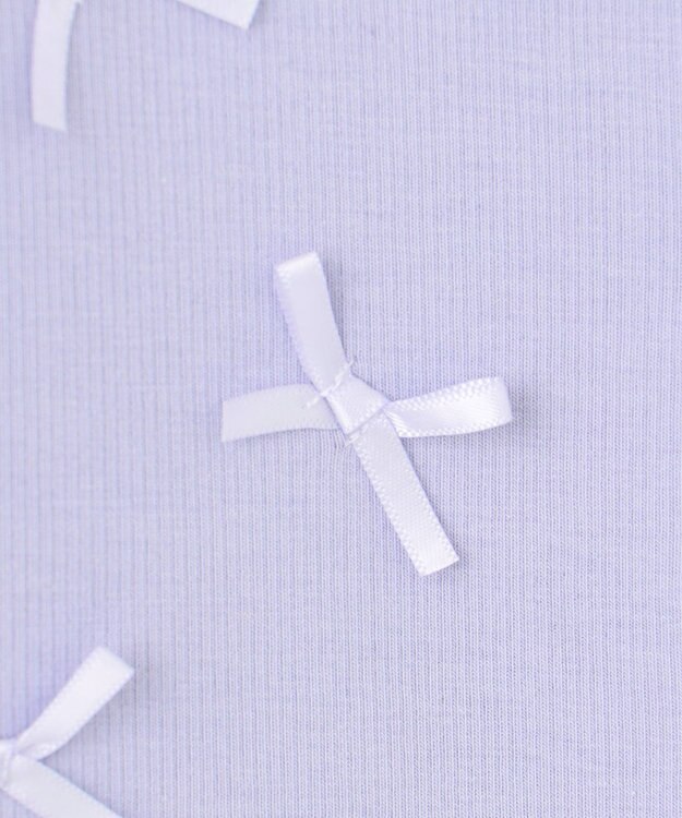 ANY KIDS スナップボタン リボンカーディガン サックスブルー