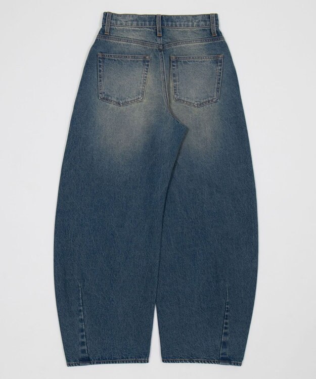 WEGO ワイドカーブデニムパンツ デニム中濃加工色