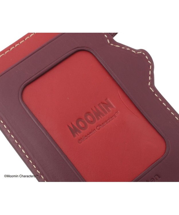 genten MOOMIN collection はみ出しパスケース「リトルミイ」 ワイン