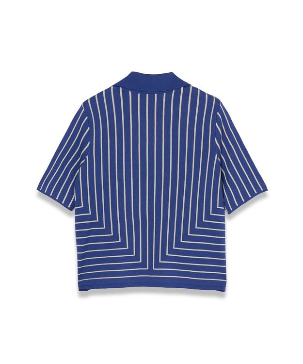 JOSEPH 【洗える】ジオメトリックジャガード　ニットトップス Cobalt / Affogato