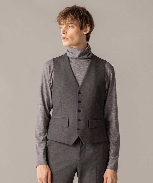 JOSEPH HOMME ウーステッドモックロディ ジレ グレー系