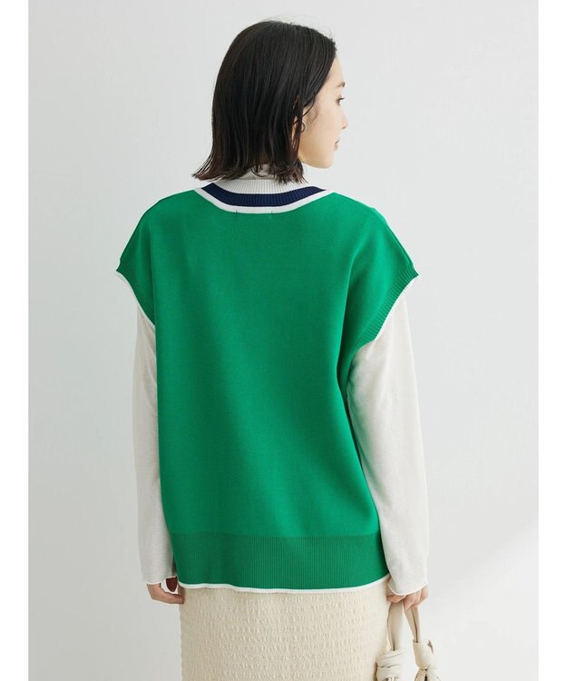 Green Parks チルデンニットベスト Green