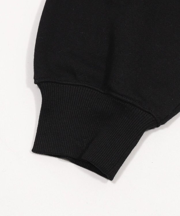 WEGO 【ユニセックス着用ITEM】ショートドロストワンポイント刺繍プルオーバー ブラック