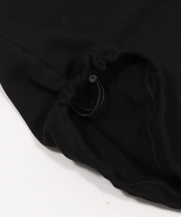 WEGO 【ユニセックス着用ITEM】ショートドロストワンポイント刺繍プルオーバー ブラック