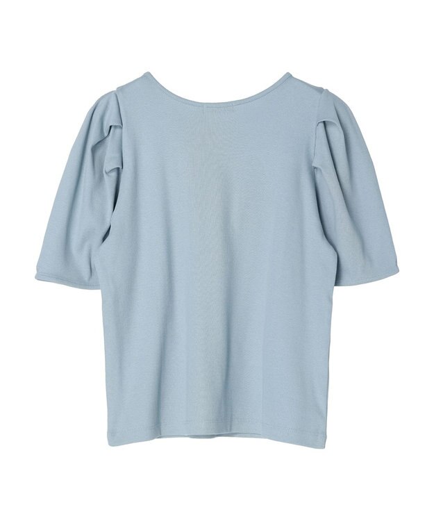 earth music&ecology パワーショルダーリブプルオーバー Sax