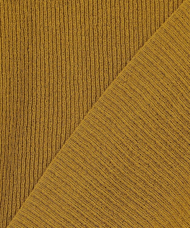 23区 【SLOW/一部店舗限定】シアーリブ タートルネックニット マスタード系