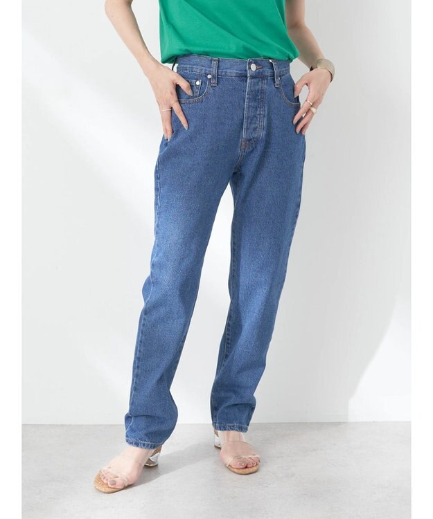 earth music&ecology ストレートフィットデニム Indigo