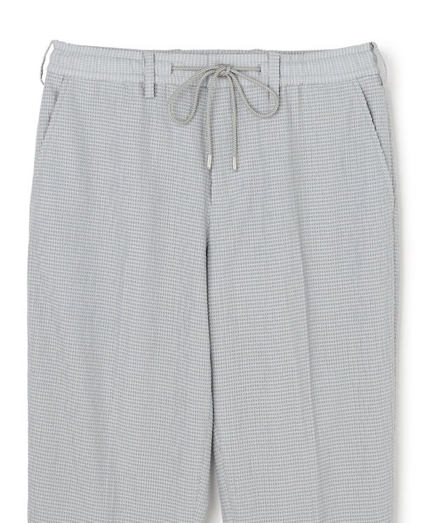 JOSEPH HOMME 新色追加【セットアップ対応】トリコサッカーストレッチ  ドロスト付テーパードパンツ / PEGG CONVERTIBLE ライトグレー系