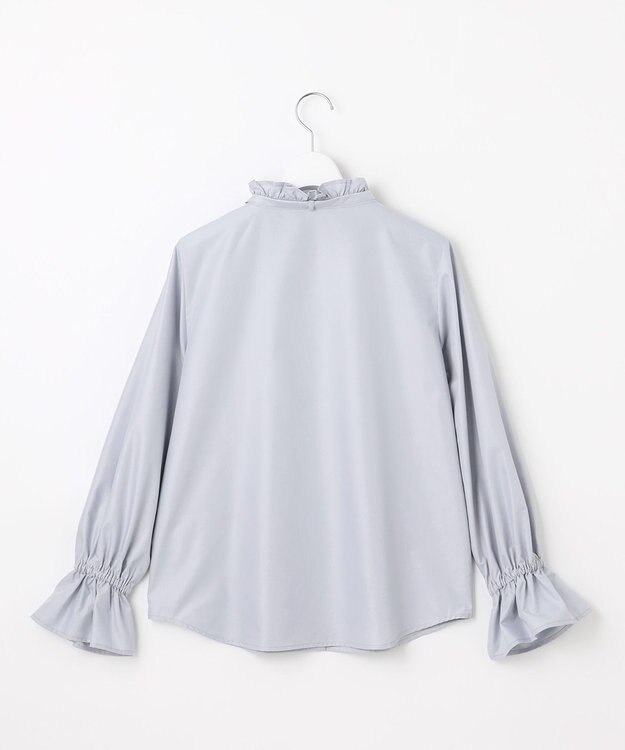Feroux リボンディテール ブラウス ライトグレー系