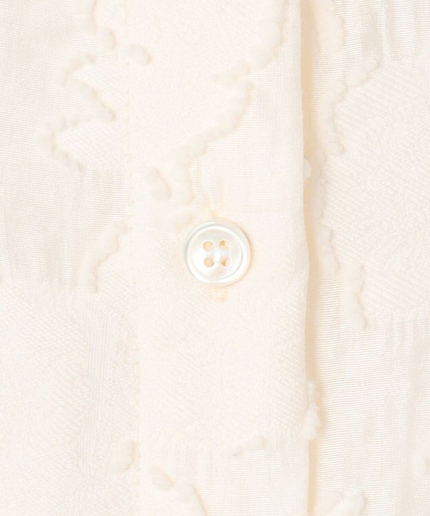 23区 L 【SLOW/一部店舗限定】カットジャカード シャツ アイボリー系