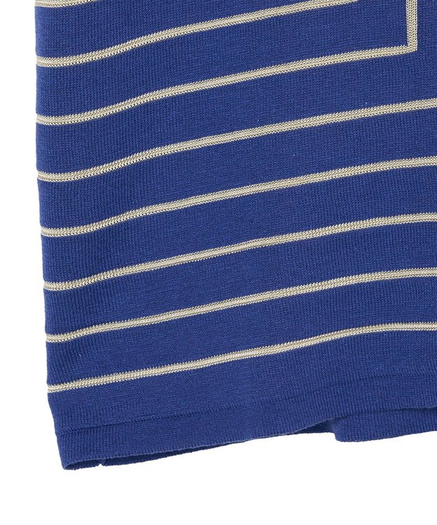 JOSEPH 【洗える】ジオメトリックジャガード　ニットトップス Cobalt / Affogato