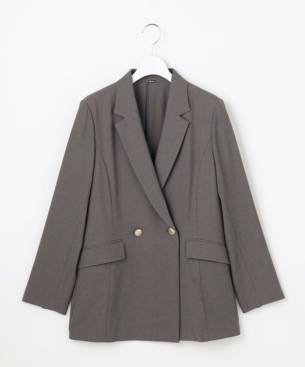 ANY SIS L 【BAILA掲載】スマートビューティストレッチテーラード ジャケット スレートシャンブレー